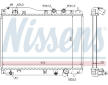 Chladič, chlazení motoru NISSENS 68109