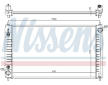 Chladič, chlazení motoru NISSENS 68762
