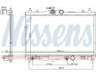 Chladič, chlazení motoru NISSENS 68795