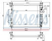 Chladič, chlazení motoru NISSENS 69451