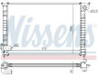 Chladič, chlazení motoru NISSENS 69700A
