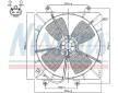 Větrák, chlazení motoru NISSENS 85000