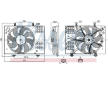 Větrák, chlazení motoru NISSENS 850147