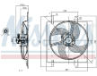 Větrák, chlazení motoru NISSENS 85027
