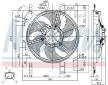 Větrák, chlazení motoru NISSENS 85028