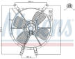 Větrák, chlazení motoru NISSENS 85043