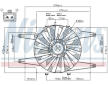 Větrák, chlazení motoru NISSENS 85103