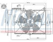 Větrák, chlazení motoru NISSENS 85227