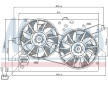 Větrák, chlazení motoru NISSENS 85228