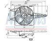 Ventilátor chladenia motora NISSENS 85341