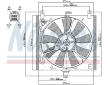 Větrák, chlazení motoru NISSENS 85385