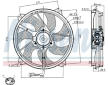 Větrák, chlazení motoru NISSENS 85606