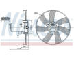 Větrák, chlazení motoru NISSENS 85677