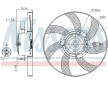 Větrák, chlazení motoru NISSENS 85716