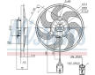 Větrák, chlazení motoru NISSENS 85754