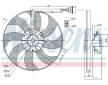 Větrák, chlazení motoru NISSENS 85796