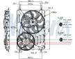 Ventilátor chladenia motora NISSENS 85830