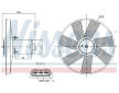 Větrák, chlazení motoru NISSENS 85838