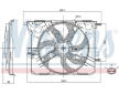 Větrák, chlazení motoru NISSENS 85926