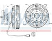 Spojka, větrák chladiče NISSENS 86023