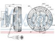Spojka, větrák chladiče NISSENS 86048