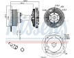 Spojka, větrák chladiče NISSENS 86059