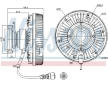 Spojka ventilátora chladenia NISSENS 86062