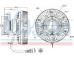 Spojka, větrák chladiče NISSENS 86075