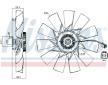 Spojka, větrák chladiče NISSENS 86096