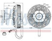 Spojka, větrák chladiče NISSENS 86125