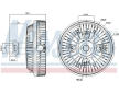 Spojka ventilátora chladenia NISSENS 86139