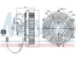 Spojka, větrák chladiče NISSENS 86163