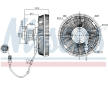 Spojka ventilátora chladenia NISSENS 86178