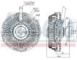 Spojka, větrák chladiče NISSENS 86182