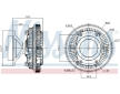 Spojka ventilátora chladenia NISSENS 86224