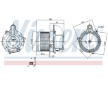 vnitřní ventilátor NISSENS 87523