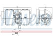 vnitřní ventilátor NISSENS 87715