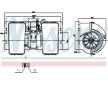 vnitřní ventilátor NISSENS 87790