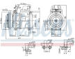 Kompresor, klimatizace NISSENS 890028