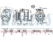 Kompresor, klimatizace NISSENS 890037