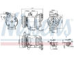 Kompresor, klimatizace NISSENS 890064