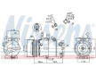 Kompresor, klimatizace NISSENS 890242