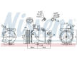 Kompresor, klimatizace NISSENS 890243