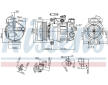 Kompresor, klimatizace NISSENS 890302