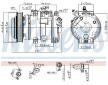 Kompresor klimatizácie NISSENS 890882