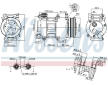 Kompresor klimatizácie NISSENS 89327