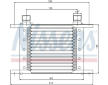 Olejový chladič, motorový olej NISSENS 90063