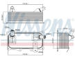 Olejový chladič, motorový olej NISSENS 90785