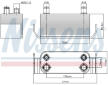 Chladič motorového oleja NISSENS 90788