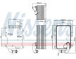 Olejový chladič, motorový olej NISSENS 90807